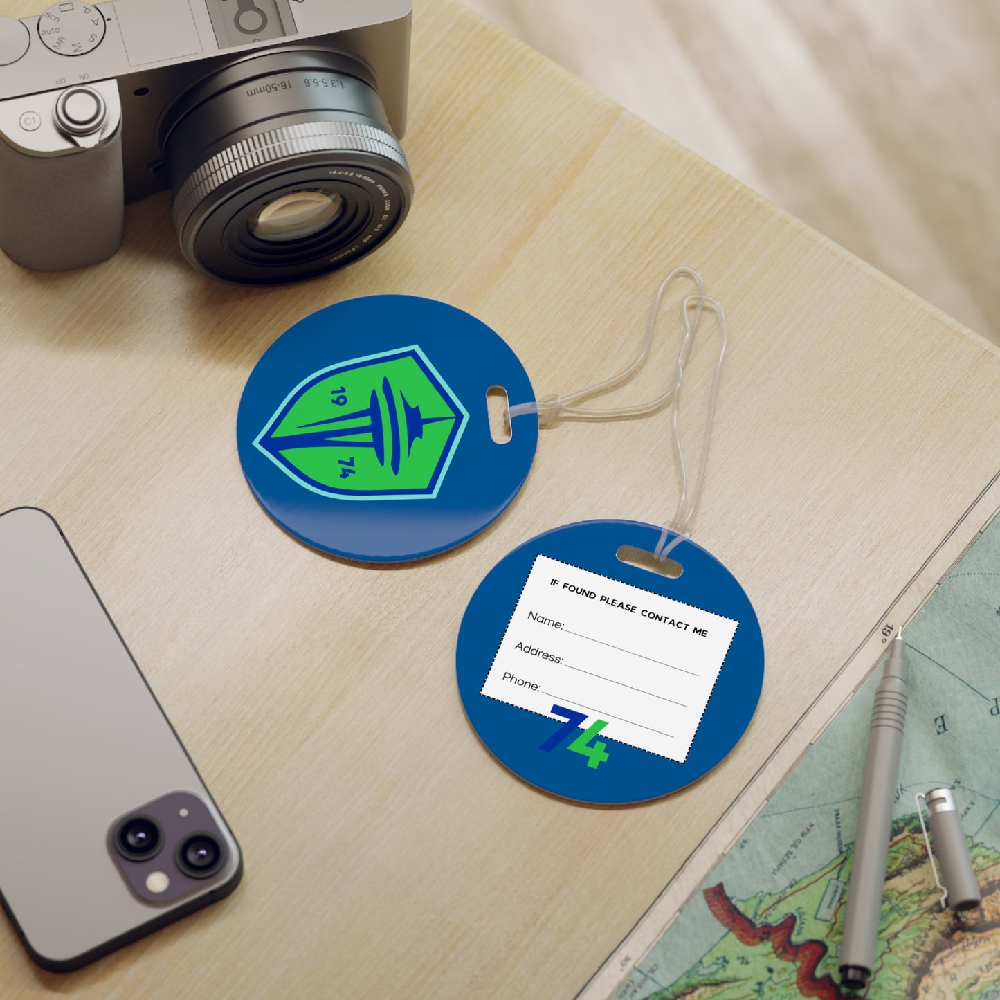 Seattle Sounders Luggage tags - USA Soccer Club Travel