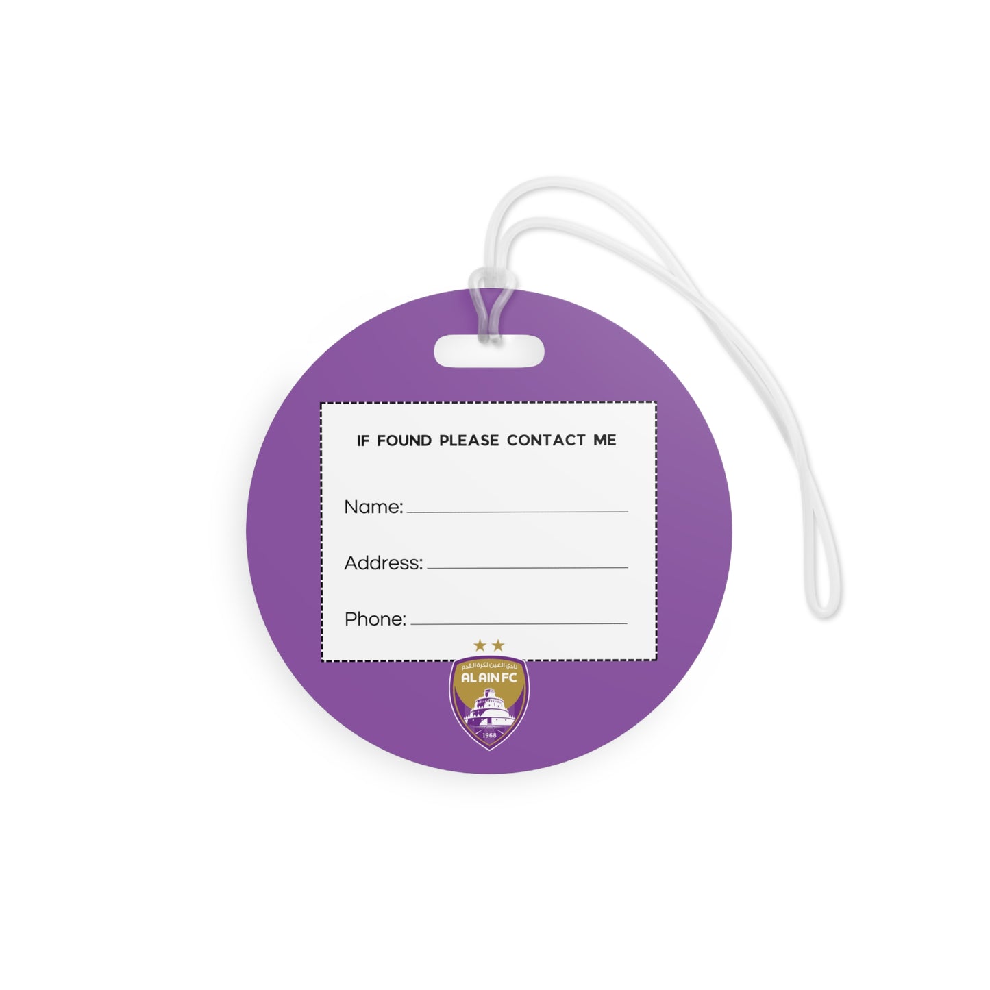 Al Ain Luggage tags - Arabian Football Club Travel