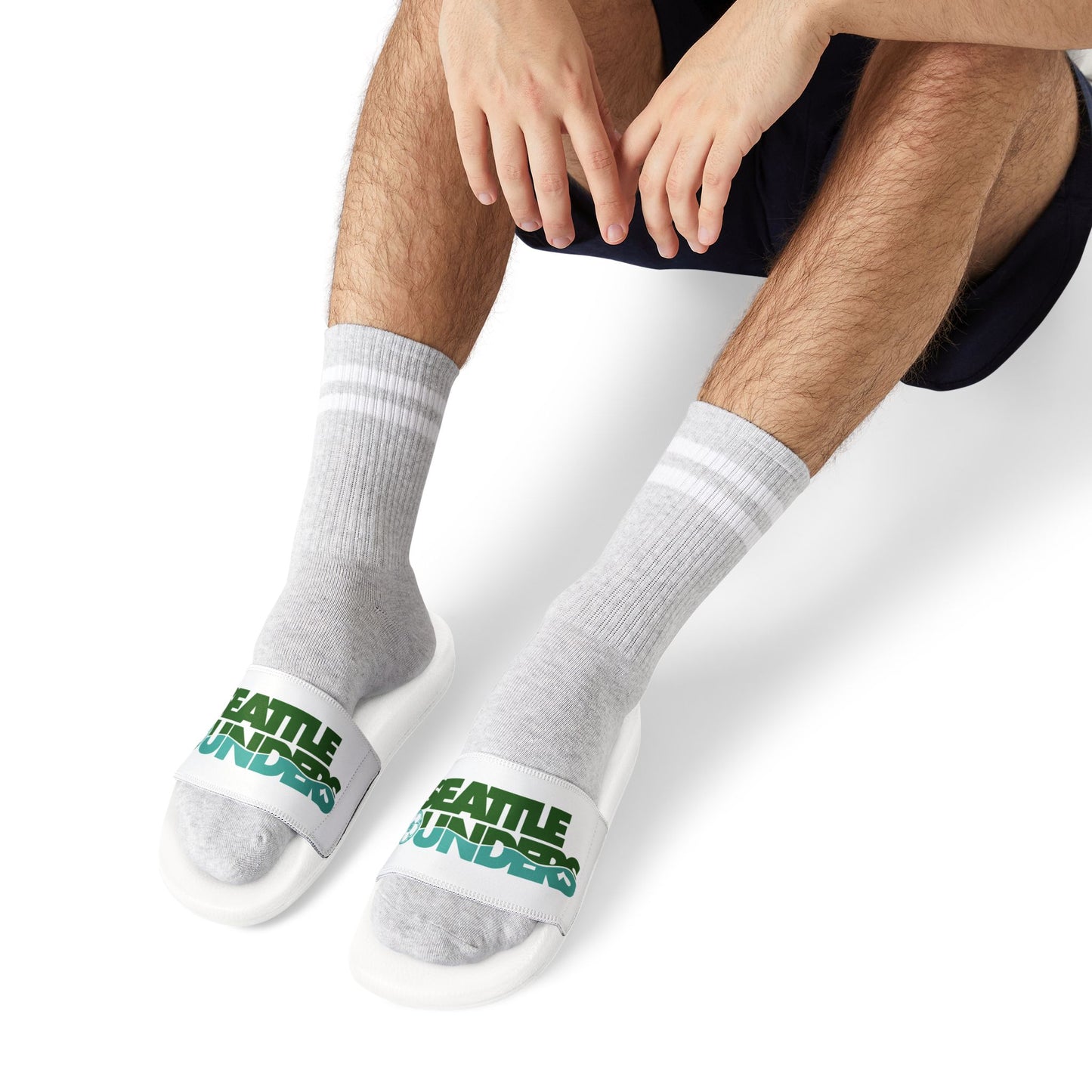 Seattle Sounders Men's Removable-Strap Sandals
