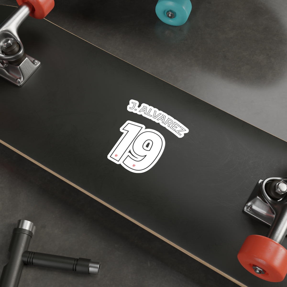 Aleti "J. Alvarez #19" Stickers - Spain Football Club