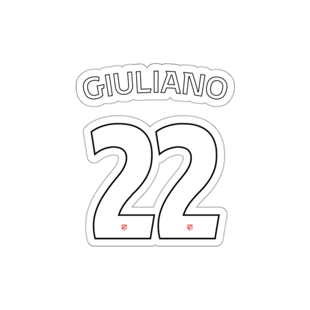Aleti "G. Simeone #22" Stickers - Spain Football Club