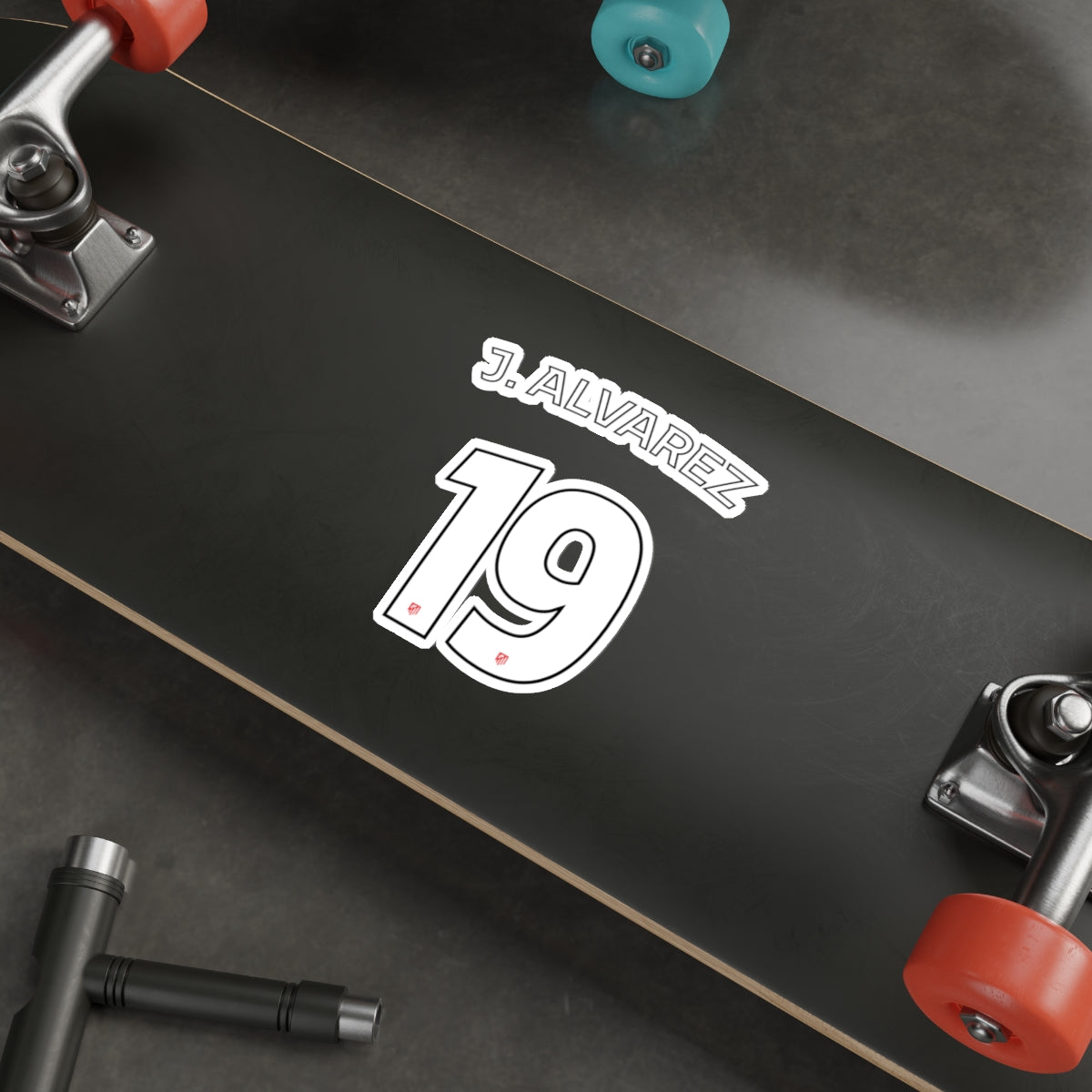 Aleti "J. Alvarez #19" Stickers - Spain Football Club