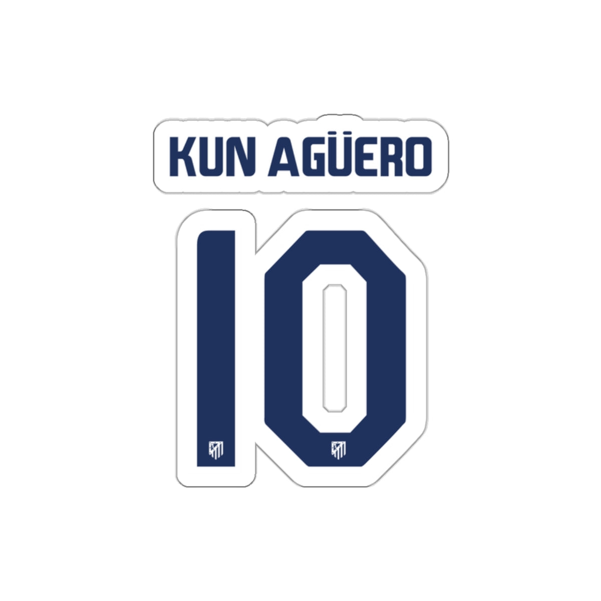 Aleti "S. Agüero #10" Stickers - Spain Football Club