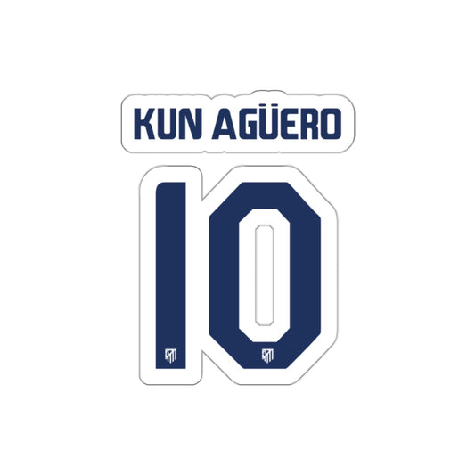 Aleti "S. Agüero #10" Stickers - Spain Football Club