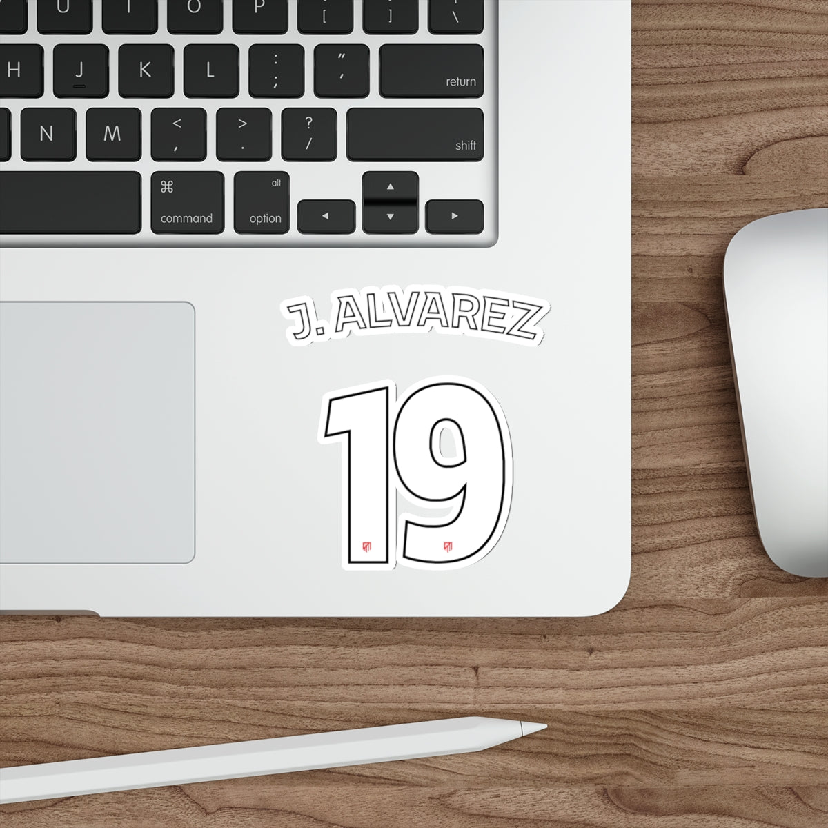 Aleti "J. Alvarez #19" Stickers - Spain Football Club
