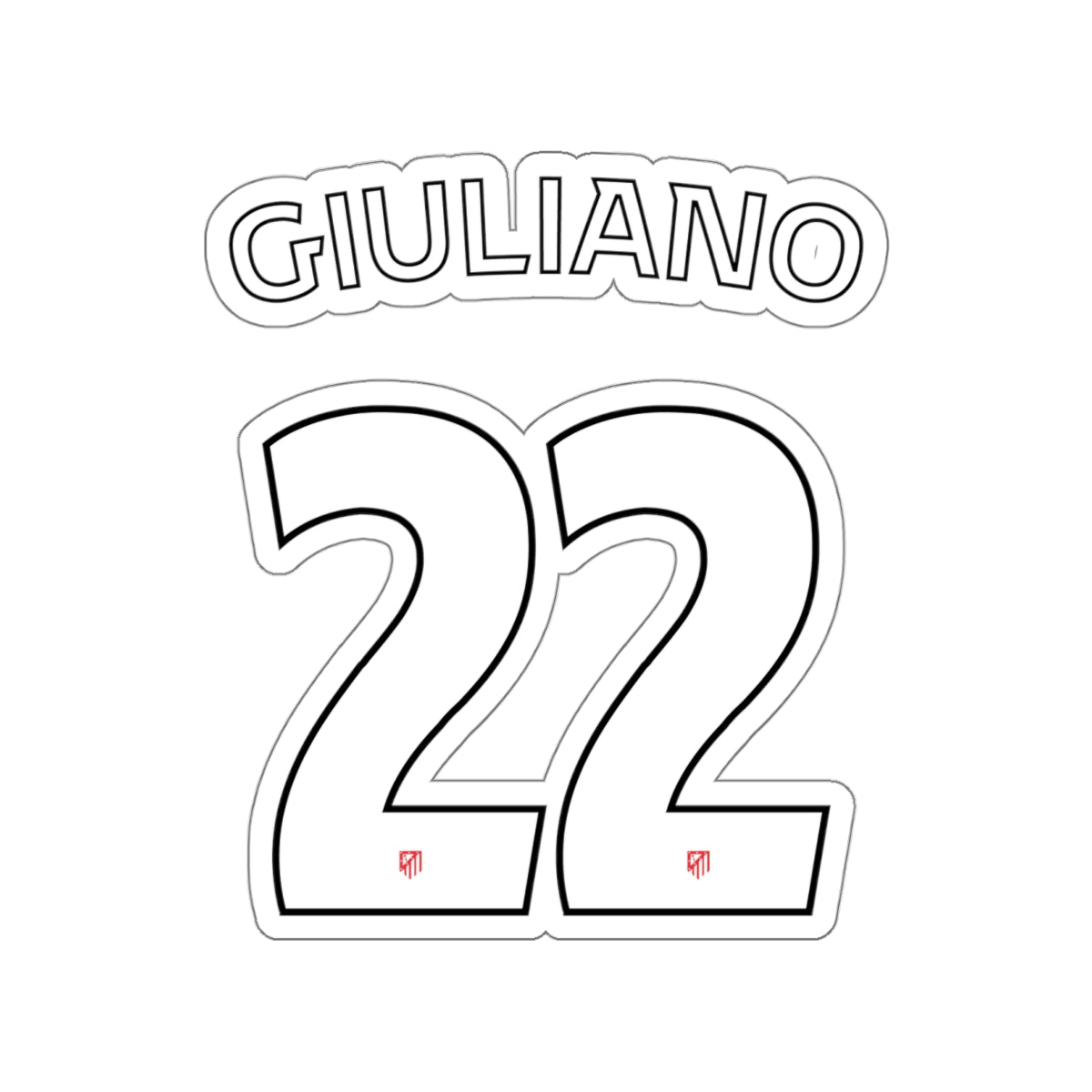 Aleti "G. Simeone #22" Stickers - Spain Football Club
