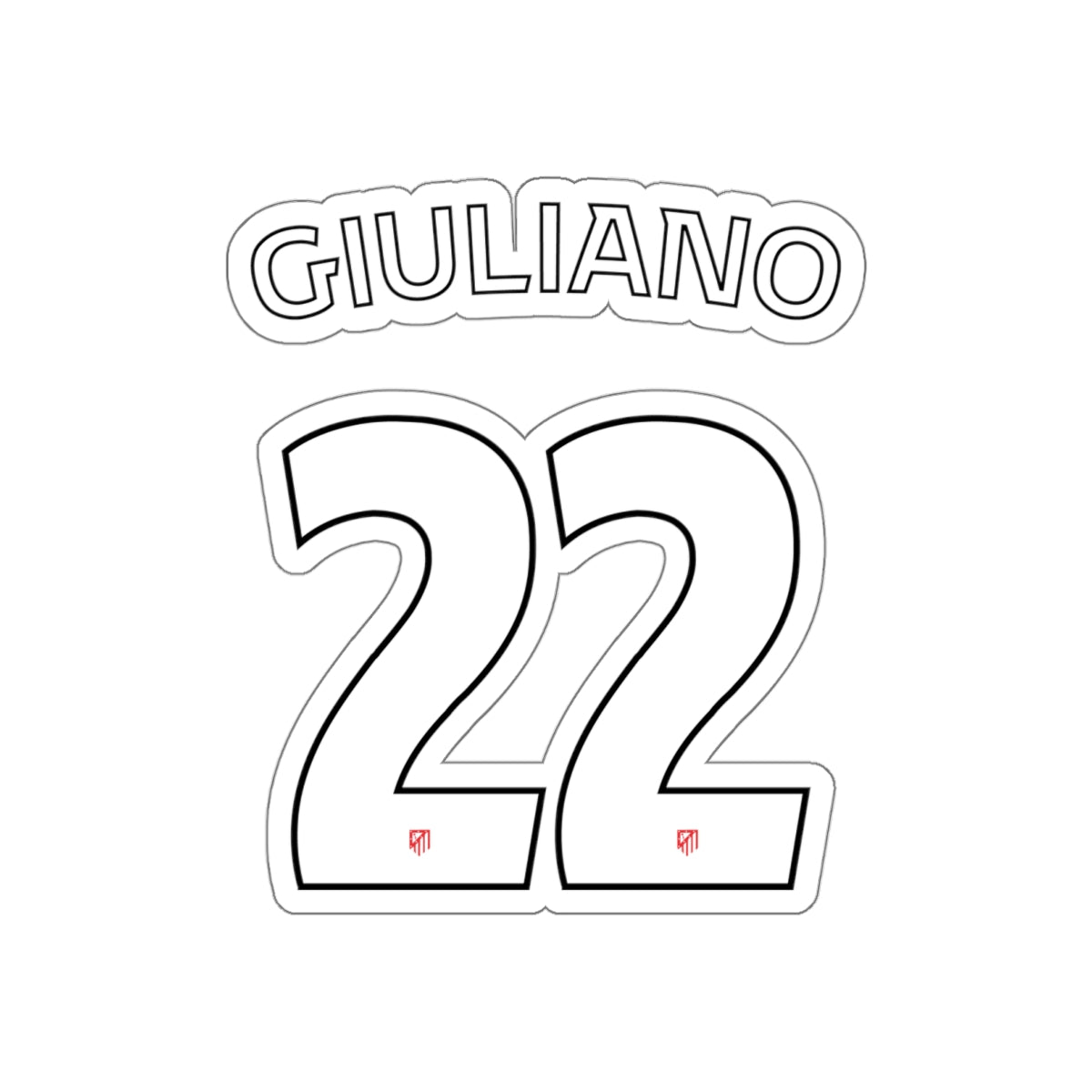 Aleti "G. Simeone #22" Stickers - Spain Football Club