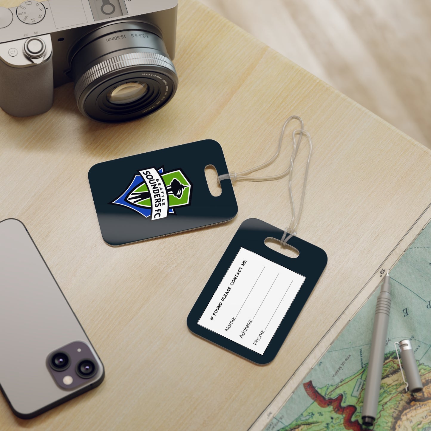Seattle Sounders Luggage tags - USA Soccer Club Travel