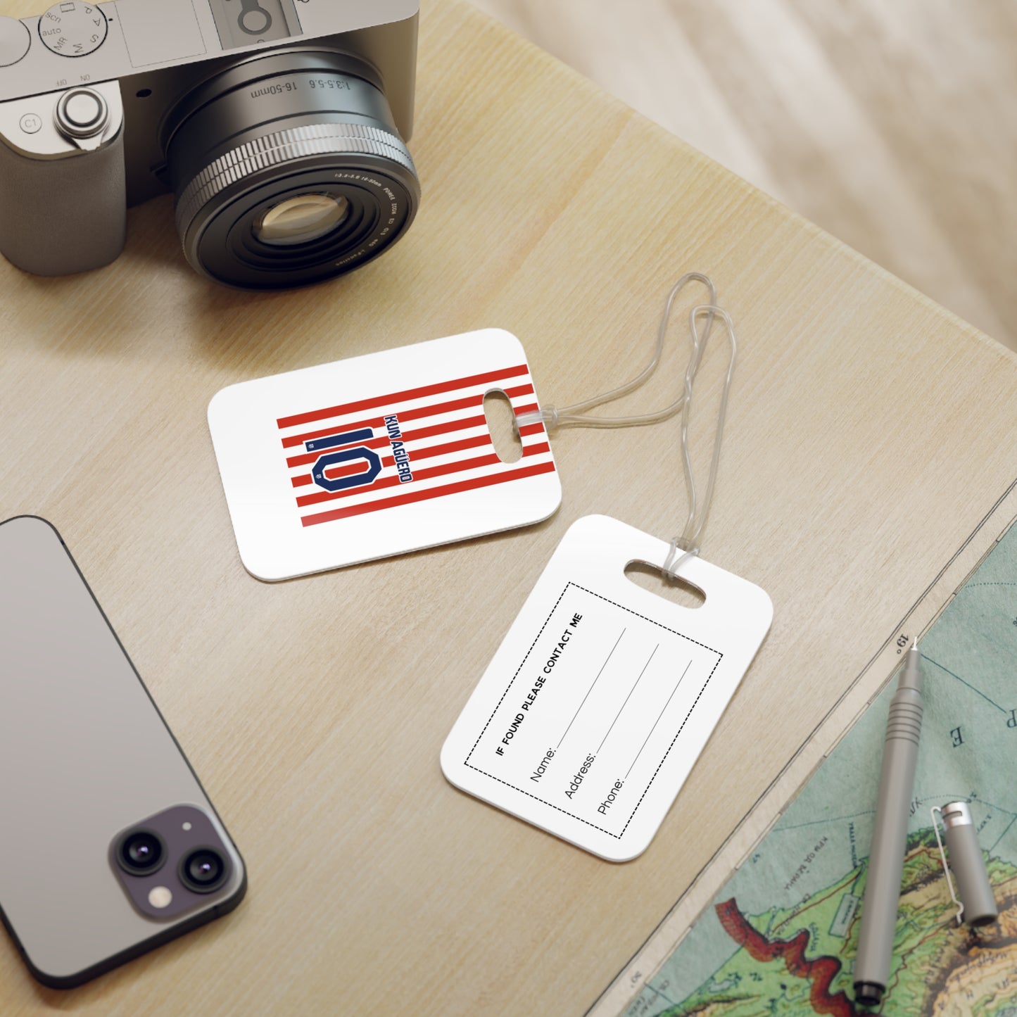 Aleti "Kun Agüero" Luggage tags - Spain Football Club Travel