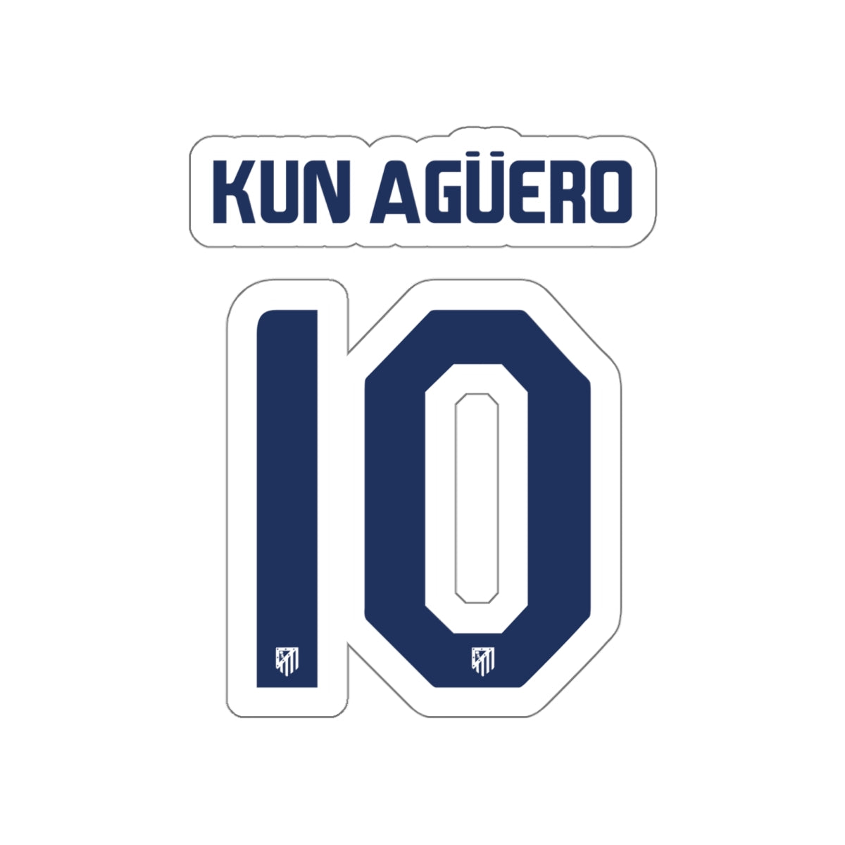 Aleti "S. Agüero #10" Stickers - Spain Football Club
