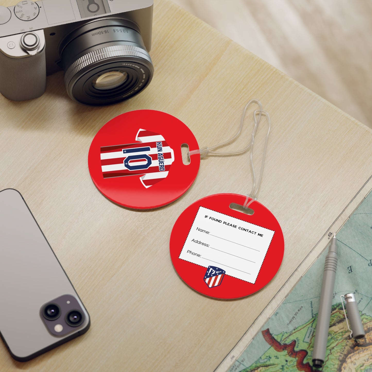 Aleti "Kun Agüero" Luggage tags - Spain Football Club Travel