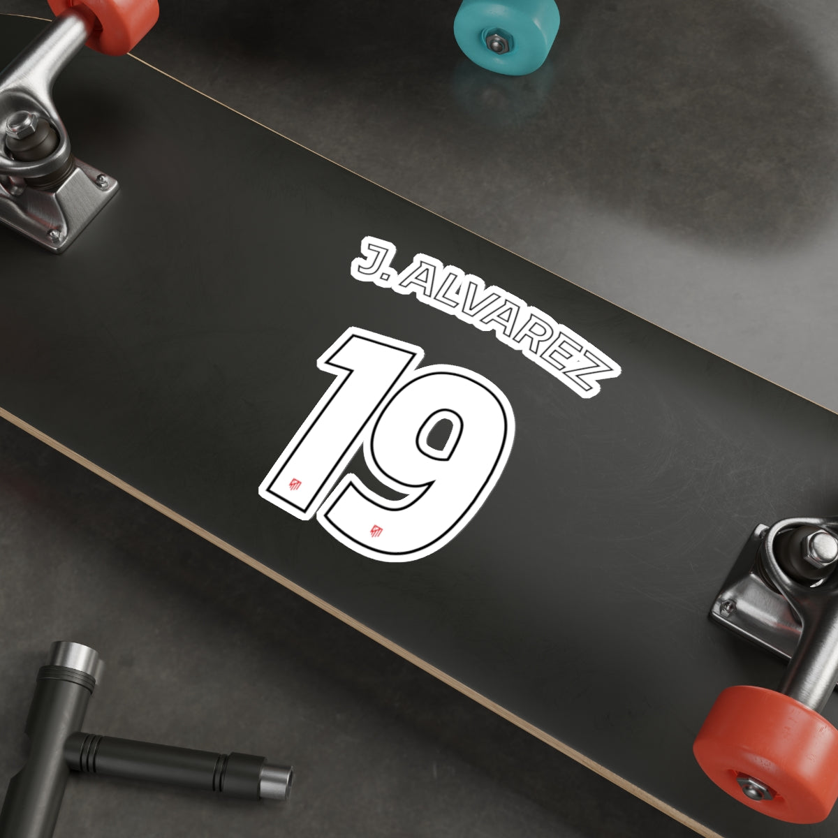 Aleti "J. Alvarez #19" Stickers - Spain Football Club