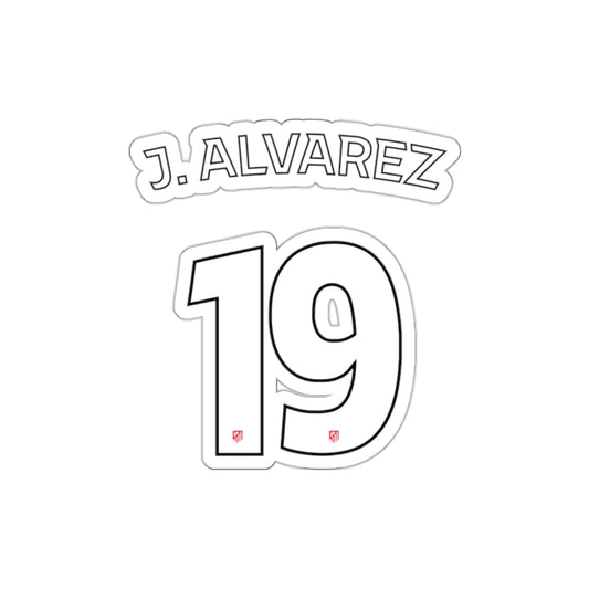 Aleti "J. Alvarez #19" Stickers - Spain Football Club